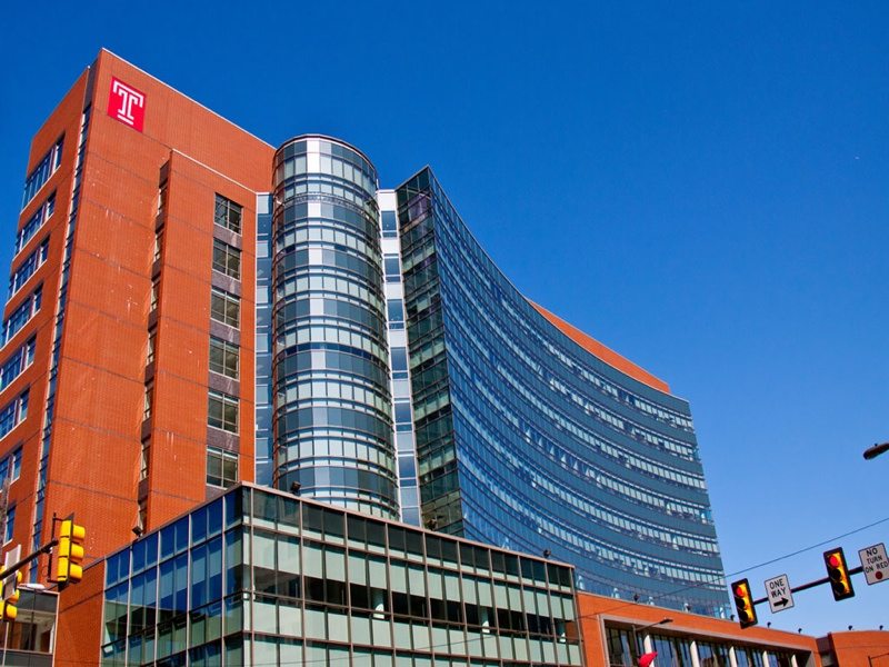 What are some of Temple University Hospital's specializations?